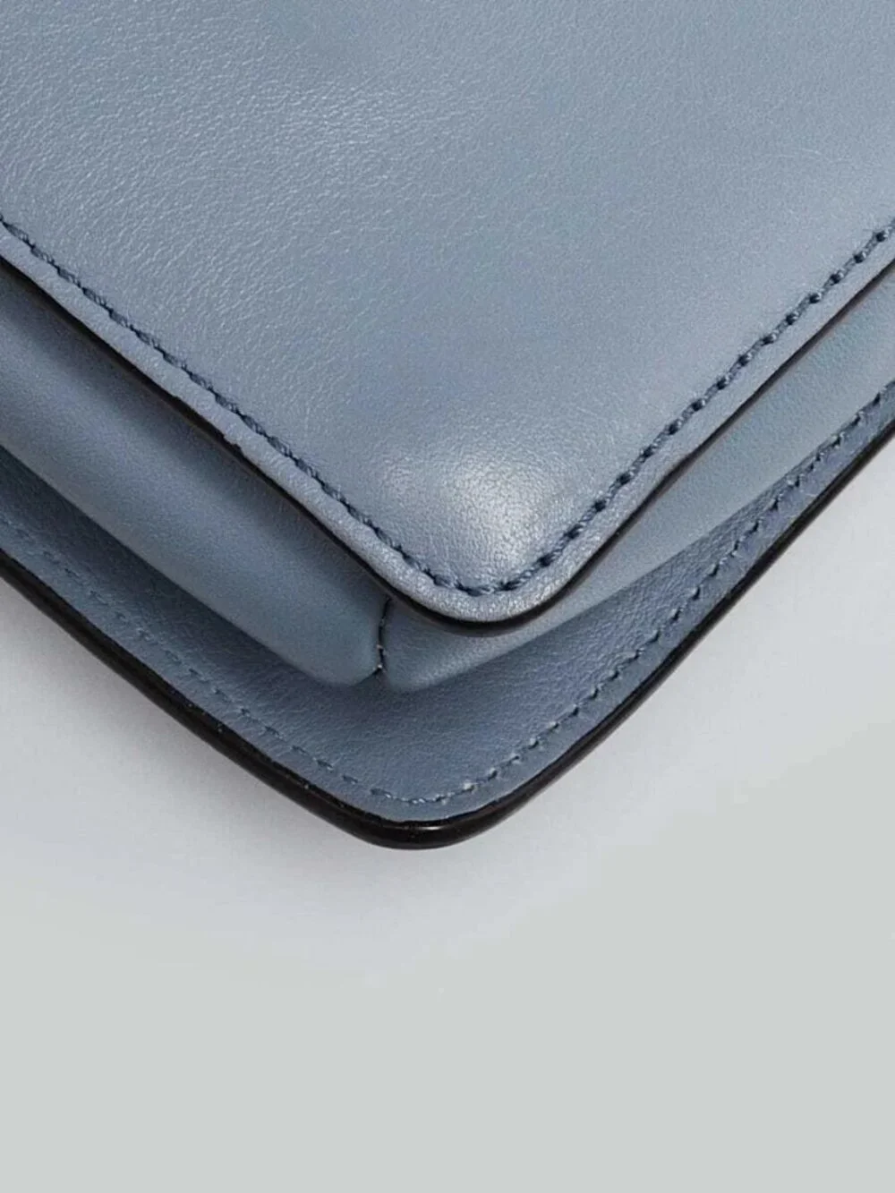 Chloe Blue Leather Small Faye Shoulder Bag